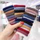 Million sales thick high-elastic rubber band basic hair tie simple towel ring headband for women seamless and does not hurt hair 10-color towel ring pattern random-30 pieces