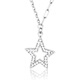 Wanfulong 2025 new star platinum necklace genuine pt950 simple and fashionable platinum chain birthday gift for girlfriend 4.74g