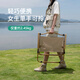 Shanfeilin Xikmit chair outdoor folding chair ultra-light portable high load-bearing beach carbon steel fishing stool picnic chair khaki