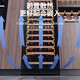 BAIKAILUN variable frequency wine cabinet embedded constant temperature wine cabinet zero-embedded refrigerator compressor air-cooled frost-free liquor wine display cabinet transparent beverage tea household living room transparent 1.8 meters | single temperature | full version | 93 bottles thin section
