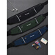 Sports waist bag, men's running mobile phone bag, equipment belt special bag artifact, men's 2025 new carrying one-size-fits-all sports suit - black waist bag + gray arm bag