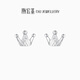 Chao Acer Platinum Crown Platinum Earrings for Women PT950 Earrings Exquisite and Versatile as a Gift for Your Girlfriend Priced at RMB 160 for one pair 1.4g