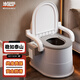 Miaoxinsi elderly mobile toilet squatting toilet changed to a toilet for the elderly, adults, pregnant women and patients, portable toilet chair for bedroom use