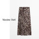 Massimo Dutti autumn and winter new product 2025 women's romantic island resort style drape printed skirt summer 05221893 brown XS (165/66A) size is too large