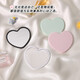 Love Makeup Mirror New Cute Love Simple Mirror ins Portable Love Student Face Value LED Portable Mirror Makeup Mirror White