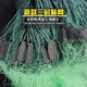 He Jiagong fishing net fishing net sticky net three-layer sunken net fishing net imported wire mesh 100 meters weighted thickened white striped crucian carp hanging net three-layer sunken net 1 meter high 50 meters long 1 finger eye