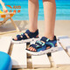 ANTA Children's Sandals Men's Wading Beach Shoes 2026 Summer New Breathable Open-Toe Comfortable Outdoor Arch Sandals Men's Blue/Fluorescent Aqua 6962I-9 32