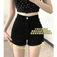 Ono Seven Days Black Shorts Feminine Sexy Bottoming Summer Large Size High Waist Hot Girl Skinny Jeans Covering Buttocks Super Short Hot Pants Black L