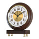 Compas desktop desktop clock solid wood clock new living room table home office clock 535 large