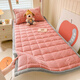 Red bean thickened carved milk velvet mattress soft cushion for home winter thickened coral velvet thin mattress dormitory mattress pad look bear mattress-pink Class A naked sleeping grade super thick baby velvet 180*200cm mattress + 2 pillowcases