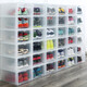 Sailoto sneaker acrylic storage box transparent basketball shoe shoe box display shoe cabinet sneaker storage shoe rack 36x29x19cm white 3-pack