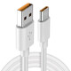 Type-c fast charging data cable is suitable for Huawei/Xiaomi/oppo/vivo/Samsung mobile phones USB to Type-C interface universal 6A stable high current Type-c fast charging data cable 1 meter