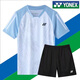 Yonex's new badminton uniform for men and women quick-drying breathable short-sleeved competition uniform for couples golf T-shirt customization watermelon red 9227 red shorts 3XL