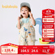 Balabala baby short-sleeved suit for boys and girls summer style overalls two-piece set 2025 fashionable 209225119203