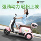 Senshide Beetle electric tricycle small household electric tricycle for the elderly to pick up and drop off children battery car city version 48V24A Chaowei Black Gold + battery life 90 miles