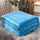 Fantasy winter milk velvet bed sheet thickened baby velvet flannel coral velvet dormitory single and double blanket warm sheet sky blue 90x100cm office knee double-sided plus velvet 3