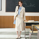 Lady Bird interview blazer women's professional formal attire teacher commuting light workplace small man wear suit