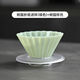 Origami filter cup, hand brewed coffee drip filter cup, household small cake cup V60 resin anti-fall filter cup funnel, resin origami filter cup (transparent)