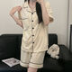 
Modal Korean version simple solid color cotton pajamas women's short-sleeved shorts summer two-piece dormitory can wear home clothes set 9901# red M 80-100Jin [Jin equals 0.5 kg]
