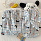 
Jingpufei HelloKitty summer cotton yarn pajamas three-piece set cute short-sleeved home clothes Yunduo Cotton-9905# Black Love Three-piece Set 2XL Women [Suggested 135-160Jin [Jin equals 0.5 kg]]
