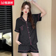
Hengyuanxiang Korean version ins high-end ice silk pajamas for women in summer cool shorts shorts with high appearance simple student home clothes YFY-9901 [Cool ice silk] M [Suggested 80-100 Jin [Jin equals 0.5 kg]]