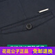 Playboy (PLAYBOY) high-end pure cotton casual pants men's loose high-waisted middle-aged business middle-aged and elderly dad summer thin long pants fashion thin style 6629-20 dark blue nearly black elastic 31