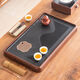 Tea tray for home use 2025 new imitation black gold stone office small tea set tea set drain dry tea tea tray medium long rhyme tea tray 45x28cm