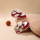 Dr. Jiang Children's Shoes Warm 2025 Winter New Velcro Soft Sole Plus Velvet Men's and Women's Baby Shoes Red/Beige/Gold 22