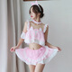 
Long night man sex underwear women's sexy cute uniform seductive passion maid outfit 1283 black one size (80-120Jin [Jin equals 0.5 kg])
