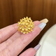 Ruinuo gold flower tower ring for women new pure gold 999 design ring birthday gift for girlfriend Gold flower tower ring / gold weight about 3.75g