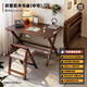 Jiayi solid wood folding desk student home computer table study table study desk small apartment bedside writing table