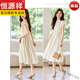 
Hengyuanxiang high-end summer new off-white lace collar French lace-up waist-hugging temperament tulle chiffon dress A-line skirt High-end brand + apricot color + top ten women's clothing brands M 88-105Jin[Jin equals 0.5 kg]