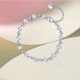 Saturday Fu PT950 platinum bracelet for women platinum four-leaf clover birthday gift B0721006 about 3.67g 16+3cm