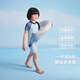 JELLYBABY new quick-drying sunscreen boys' one-piece swimsuit summer baby cute swimsuit children's thin summer swimsuit blue 90 cm