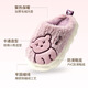 GOTOVAN Children's Cotton Slippers Girls Autumn and Winter 2025 New Indoor Non-slip Warm Home Furry Slippers for Girls Baby Gray 18-19 (shoe inner length 17cm)