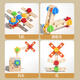 
Children's simulation repair tool box screw screw assembly disassembly and assembly engineering car baby hands-on ability educational toys versatile tool box
