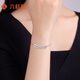 Liuguifu Jewelry PT950 Platinum Bracelet Crushed Ice Bracelet Platinum Fashion Bracelet for Women PT0400048 5.55g