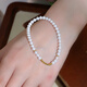 Chili 2025 Fashion Design Danshui New Chinese Style Pure Gold Bracelet Shows Temperament and Versatile Gift Bracelet