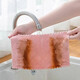 Coral velvet double-sided two-color rags household dish towels kitchen cleaning absorbent rags mixed colors 10 pieces two-color rags with random colors