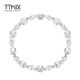 TTMIX elastic rope honeycomb platinum bracelet pt950 platinum bracelet women's laser beads platinum bracelet gold weight 18.32g thick 5.9mm