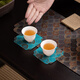 Su's Ceramic Kung Fu Tea Coasters, National Trendy Taiwan Brocade Coasters, 8 Pack 9*9cmJ0609