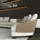 Yonghuan Italian minimalist home user-style fabric Lawson curved sofa combination designer color light luxury special corner combination 1283x154cm