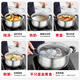 Kegoo (KEGOO) all 304 stainless steel steamer, one layer 24cm, double-eared soup pot, stew pot, steamer, steamer, household KG571