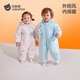 Betis baby clothes, baby jumpsuit, winter velvet, thickened quilted hooded hoodie, warm outing cotton clothing