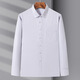 GY Wholesale Spring and Autumn Quick-drying Long-sleeved Shirts for Men's Anti-Wrinkle-Free Iron-Free Easy-Take Business Clothing Daddy's Clothing Father's Day Gift 6630 38 (115-120Jin[Jin equals 0.5 kg])