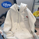 Disney (Disney) children's clothing girls cartoon Hello Kitty print hooded sweatshirt medium and large children junior high school students autumn and winter super nice top white gray sweatshirt spring and autumn regular style 160 cm