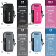 GPHF Japanese multifunctional running mobile phone bag sports outdoor arm sleeve waterproof arm bag unisex cross-body mobile phone bag stable and non-shaking blue 7-inch arm wrist universal