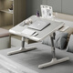 Dayijia bed computer table desk foldable small table laptop stand lazy person can lift dormitory student bay window table silver gray regular style + card slot + anti-slip tray