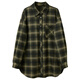 Sancai 2025 new winter plaid shirt lapel loose shirt brushed casual layering Z