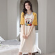Lexi Beiqi cotton short-sleeved nightgown ladies summer home cartoon suit Dev H702 175 165(L)